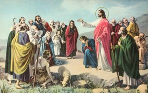Jesus Christ Delivering the Sermon on the Mount by European School