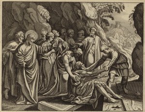 Jesus Christ Raising Lazarus from the Dead by European School