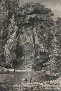 The Swiss Valley at the Jardin des Plantes, Paris by European School