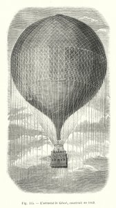 The aerostat the Giant, built in 1863 by European School
