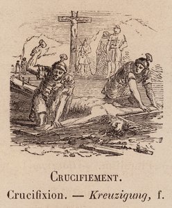 The Illustrated Vocabulary: Crucifixion (engraving) by European School
