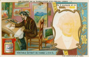 Making a Liebig Chromolithograph by European School