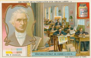 Making a Liebig Chromolithograph by European School