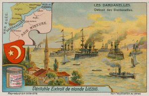 Map, Crest and View of the Straits of the Dardanelles