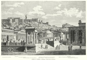 Market of Athens, Ancient Greece by European School