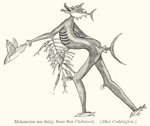 Melanesian sea deity, from San Christoval by European School