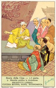 Mencius preaching revolution by European School