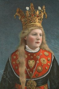 Norwegian Bride, in Her Crown by European School
