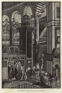 Palestine, Interior of the Dome of the Rock by European School