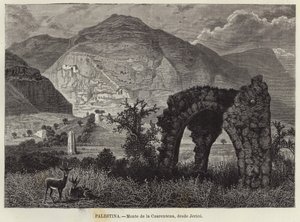 Palestine, Mount of Temptation, from Jericho by European School