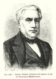 Paulin Talabot, Director of the Paris-Lyon-Mediterranean Railway (engraving) by European School
