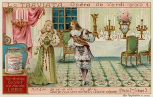 Rodolphe Declares His Love for Violetta by European School