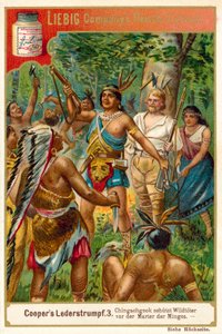 Scene from The Deerslayer, by James Fenimore Cooper by European School