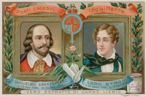 Shakespeare and Byron by European School