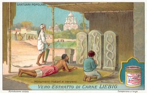 Snake Monuments in India by European School