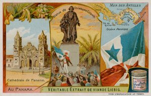 Statue of Christopher Columbus, Antilles and Panama Cathedral
