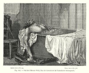 Suicide of Horace Wells, One of the Inventors of Surgical Anesthesia (engraving) by European School