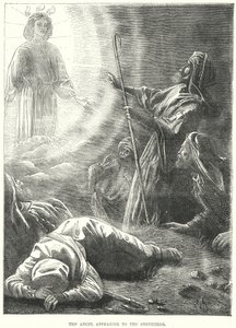The Angel Appearing to the Shepherds by European School