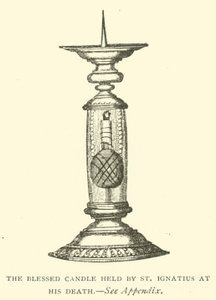 The Blessed Candle Held by St Ignatius at His Death by European School