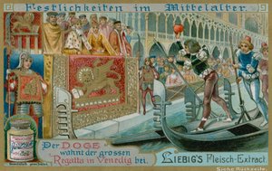 The Great Regatta in Venice by European School