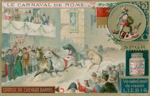 The Race of Wild Horses by European School
