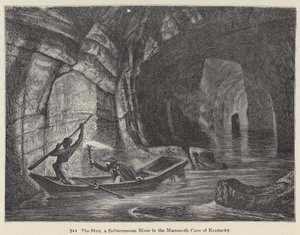 The Styx, a Subterranean River in the Mammoth Cave of Kentucky