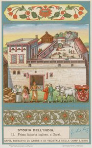 The First English Factory at Surat by European School