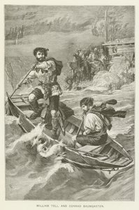 William Tell and Conrad Baumgarten by European School