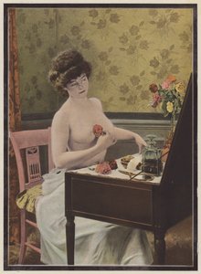 Woman before the mirror by European School