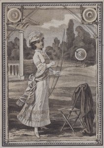 Woman doing archery by European School