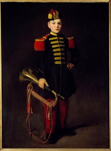 Troop child (with a trumpet)