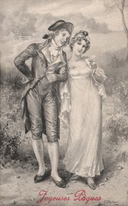 Flirting Couple by Eva Hollyer