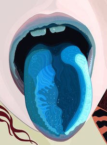 Blue Tongue From Popsicle by Evan Sklar