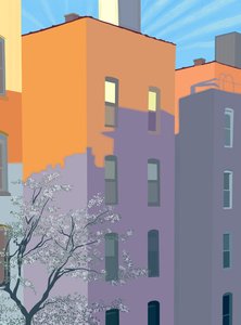 Building Shadows on Building by Evan Sklar
