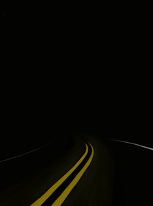 Driving The Road At Night #3 Brooklyn by Evan Sklar