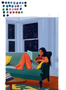 Laptop on Lap by Evan Sklar