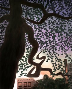 Tree and Avenue at Dusk, 2016