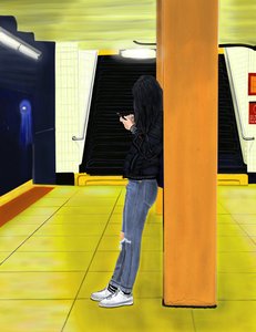 Waiting For the F Train, Brooklyn