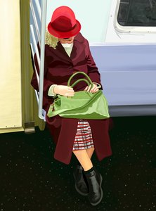Woman On Subway