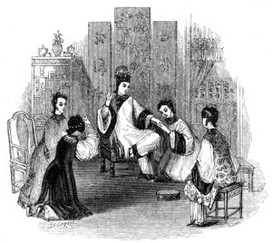 Chinese Maidens Weeping with a Bride, 1847