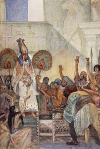 Osiris beguiled into the chest, illustration from 