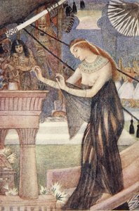 The departure of Isis from Byblos, illustration from 