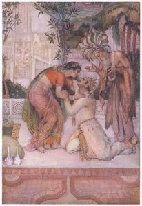 The meeting of Kuvalayaswa and Madalasa by Evelyn Paul