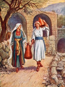Helping His Mother