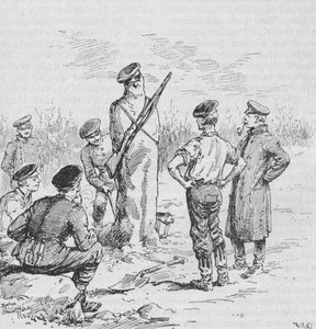 The German Soldiers Making Sentries Out of Clay