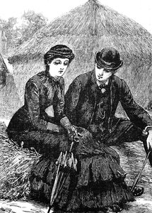 A Young Couple Sitting Together