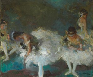 Dancers Backstage by Everett Shinn