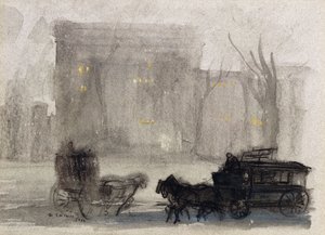 View of New York - Washington Square by Everett Shinn