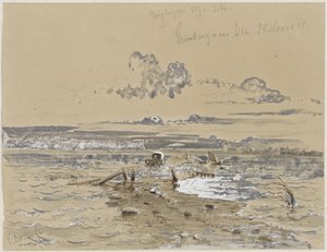 Landscape with the Gravel Road Between Oss and Lithoijen