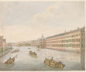 View of the Binnen-Amstel, ca. 1810-1813 by Evert Maaskamp